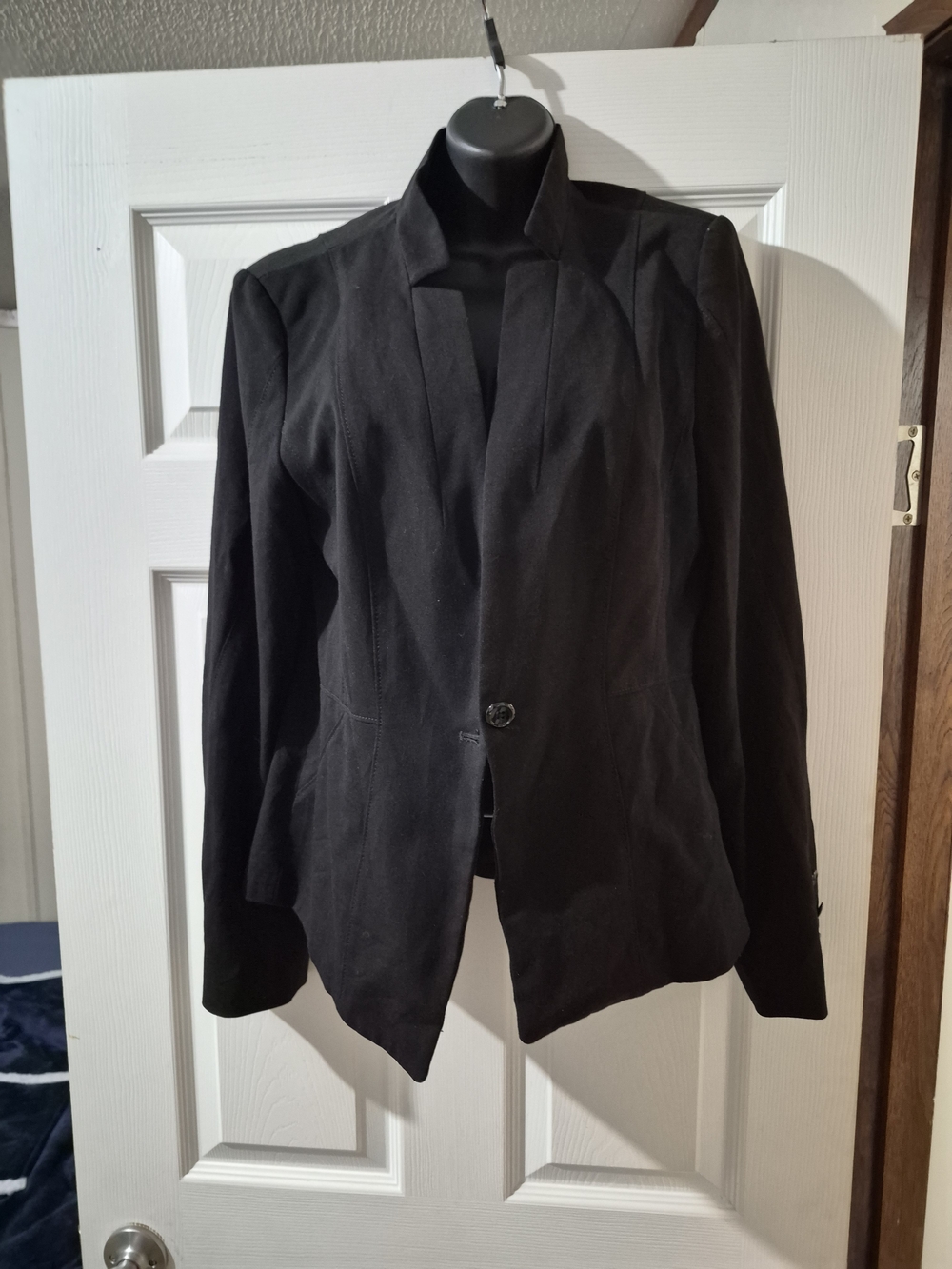 White House Black Market Black Single-Button Women's Blazer